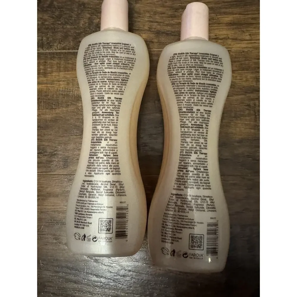(2 pack) BioSilk Therapy Irresistible Original Treatment 12 oz ea.
